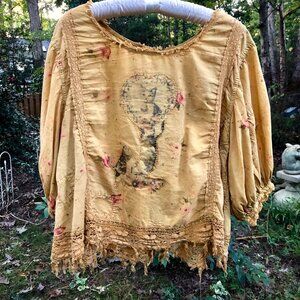Magnolia Pearl Floral Francie Blouse Kitten Amber Rose